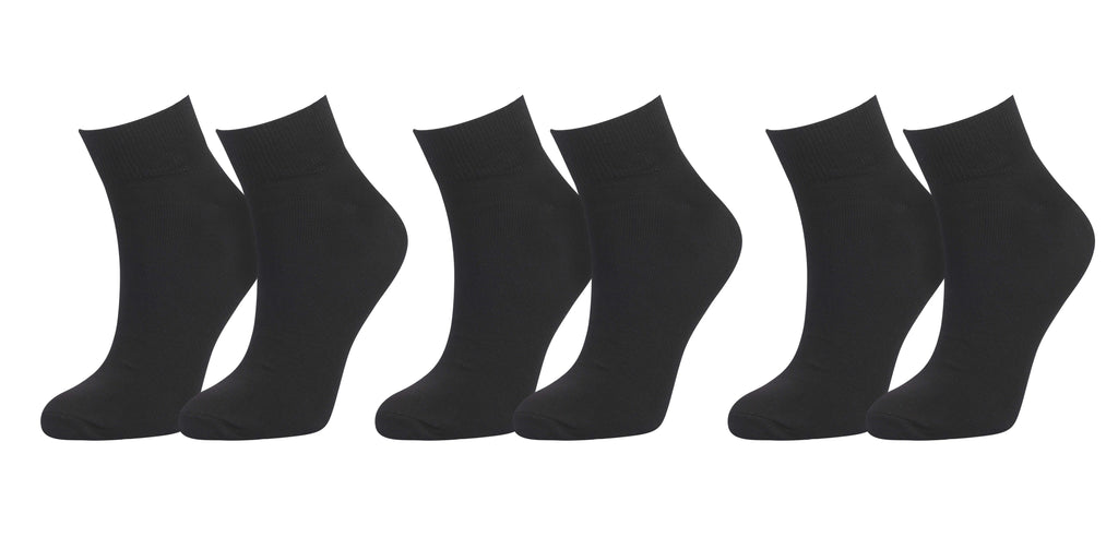tittimitti® Men's 98% Organic Cotton Ankle Socks 3-Pack – Breathable Everyday Socks