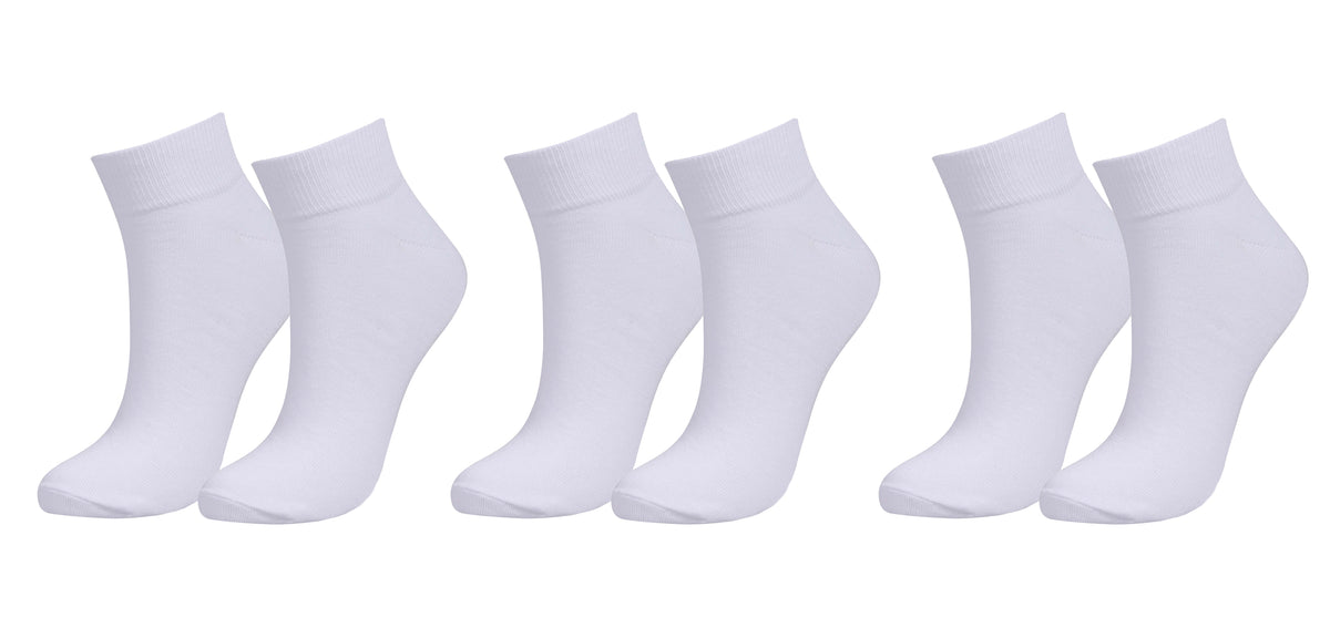 tittimitti® Men's 98% Organic Cotton Ankle Socks 3-Pack – Breathable Everyday Socks